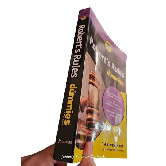 Robert's rules for dummies by C. Alan Jennings PRP 3rd editions isbn 97811192417 - Picture 4 of 5